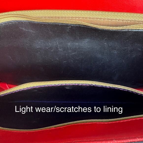 VTG Koret Purse Handbag Black Leather Top Handle Flap Close Coin Purse Retro MCM - Picture 15 of 16